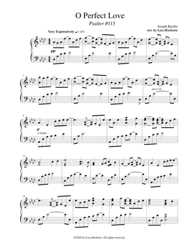 O Perfect Love (Psalter #115) (arr. Lisa Hoekstra)