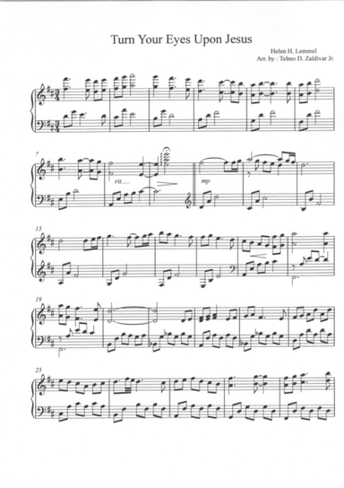 Turn Your Eyes Upon Jesus (arr. Telmo D. Zaldivar Jr.)