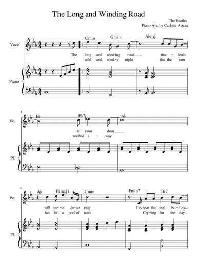 The Long And Winding Road (arr. Carlotta Arizza)