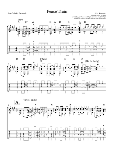 Peace Train (arr. Gabriel Deutsch)