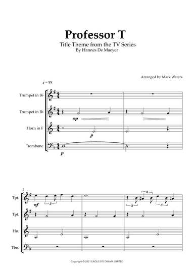 Professor T Uk (titles) (arr. Mark Waters)