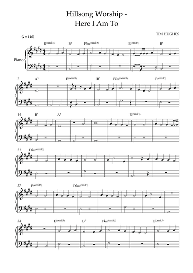 Here I Am To Worship (light Of The World) (arr. ezequiel zeferino)