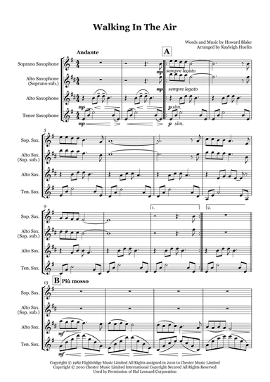 Walking In The Air (arr. Kayleigh Huelin)