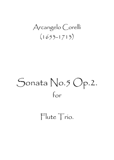 Sonata No.5 Op.2 (arr. Spence Bundy)
