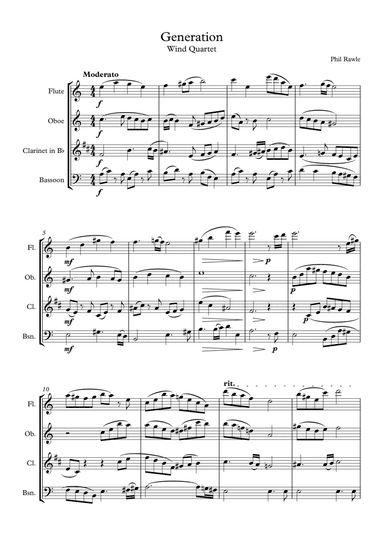 Generation - Wind Quartet