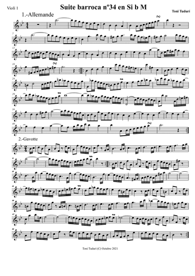 Baroque suite nº34 in Bb M (string orchestra version)