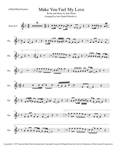 Make You Feel My Love (arr. Jose Daniel Morales A.)