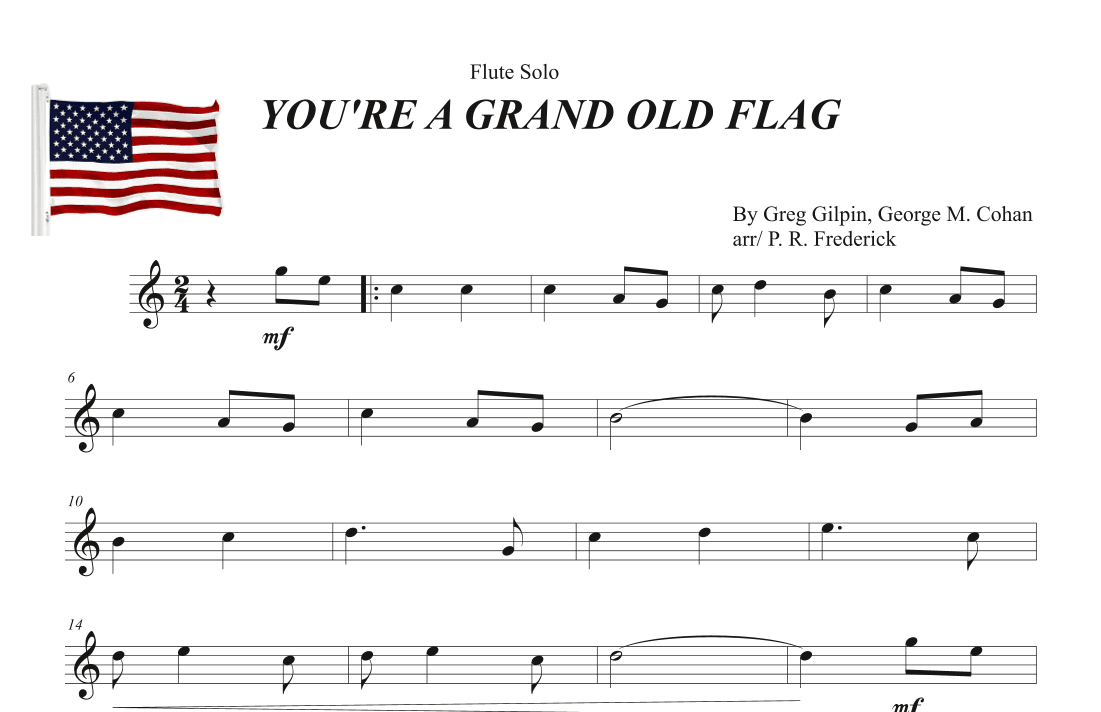 Cohan's Big Three! (yankee Doodle Boy, Give My Regard To Broadway, You're A Grand Old Flag) (arr. P. R. Frederick)