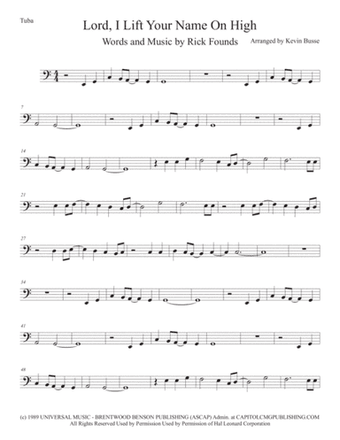 Lord, I Lift Your Name On High (arr. Kevin Busse)