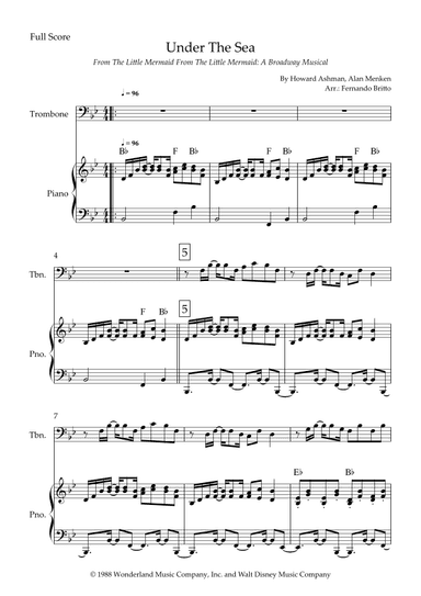 Under The Sea (arr. Fernando Britto)