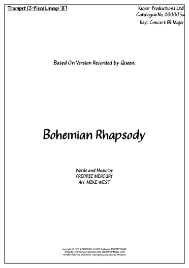 Bohemian Rhapsody (arr. Arr. Mike West)