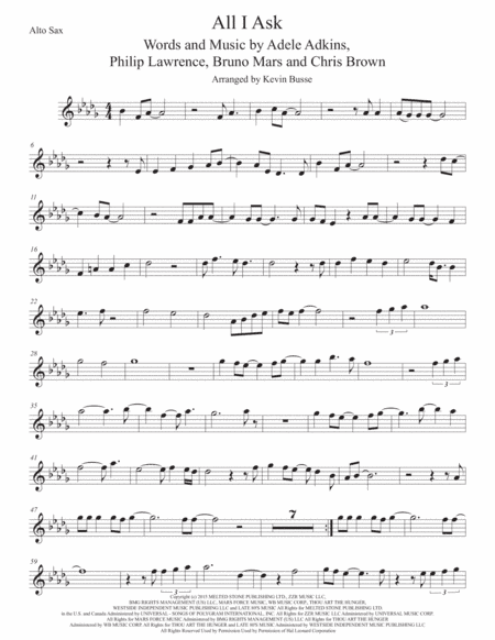All I Ask (arr. Kevin Busse)