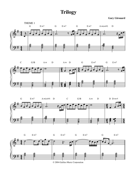 Trilogy (Easy Play Version)