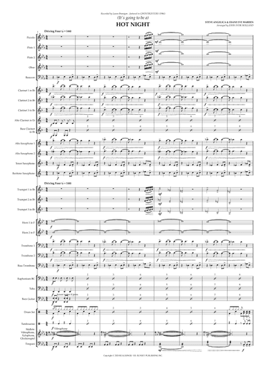 (it's Going To Be A) Hot Night (arr. John Ivor Holland)