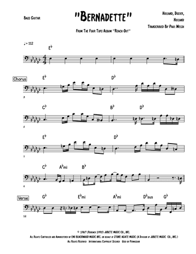Bernadette (arr. Accubass)