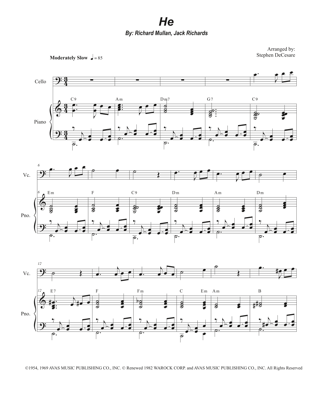 He (arr. Stephen DeCesare)
