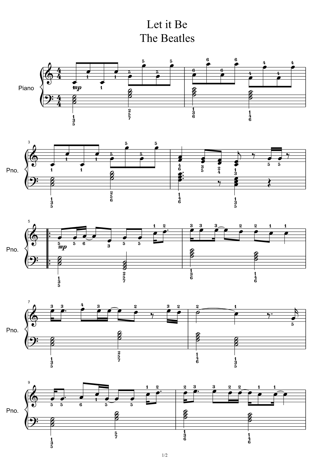 Let It Be (arr. The Beatles)
