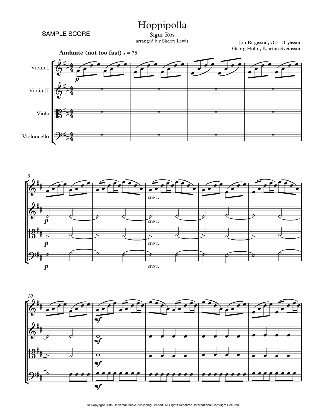 Hoppipolla (arr. Sherry Lewis)