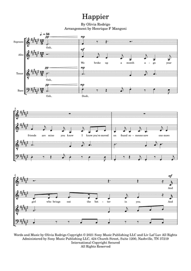 Happier (arr. Henrique F Mangoni)