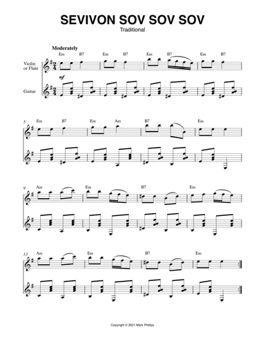 Sevivon Sov Sov Sov (arr. Mark Phillips)