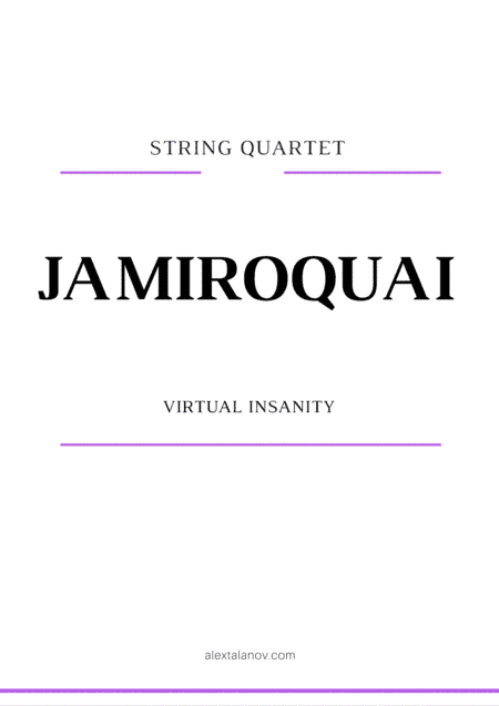 Virtual Insanity (arr. Alex Talanov)