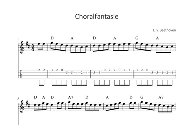 Choralfantasie - L. v. Beethoven (arr. songbooks.info)