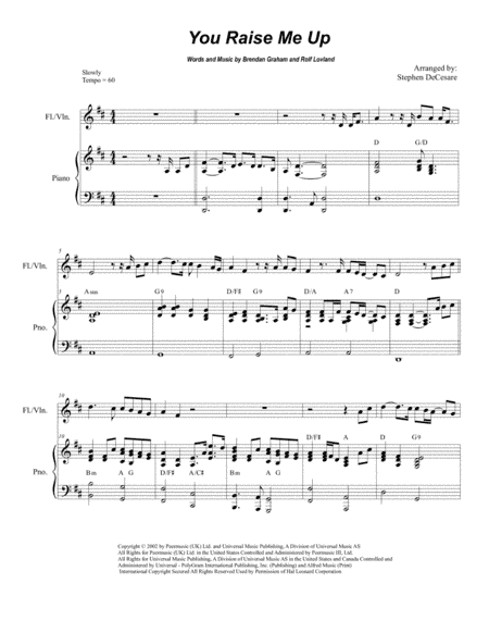 You Raise Me Up (arr. Stephen DeCesare)
