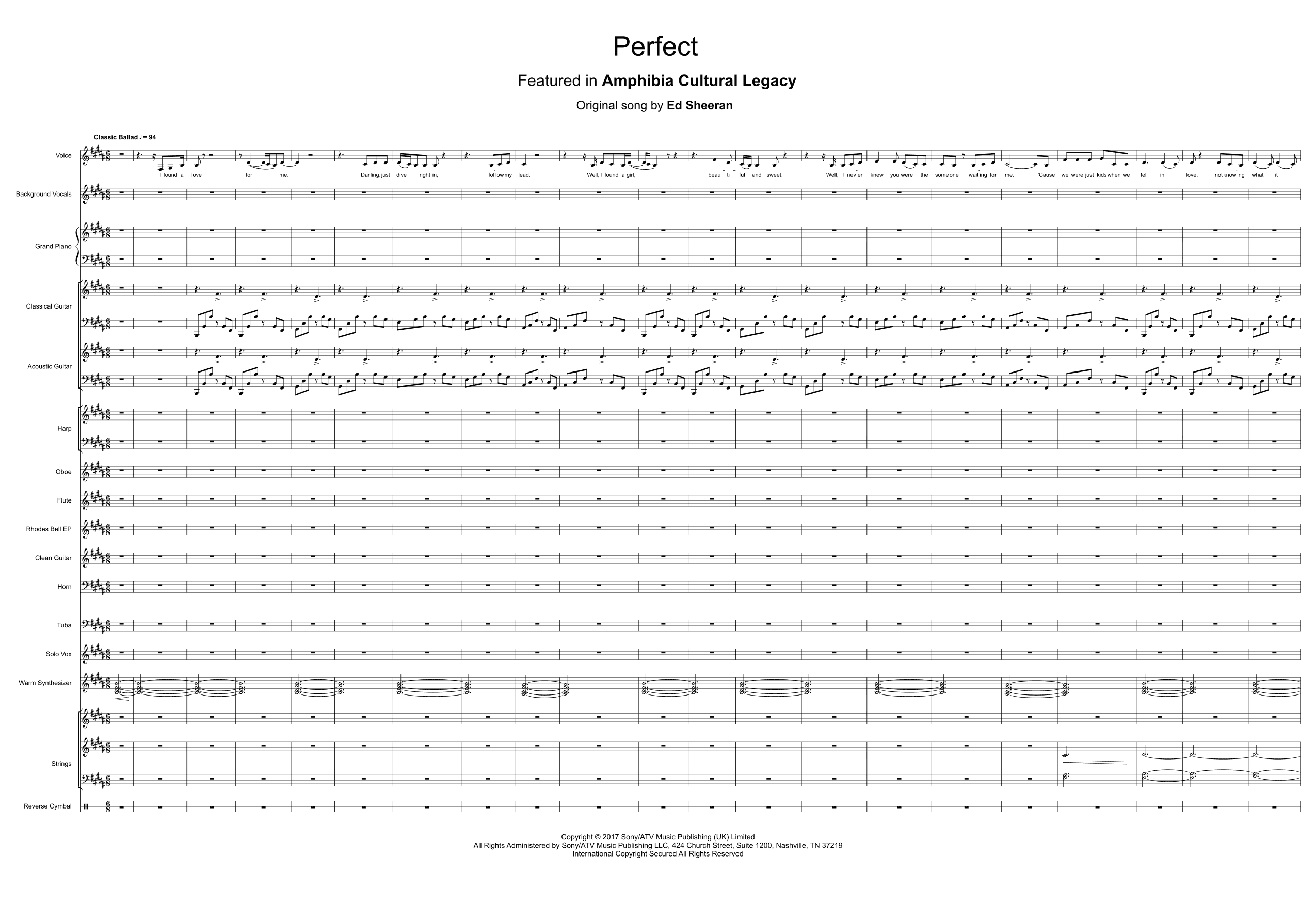 Perfect (arr. Amphibia Cultural Legacy)