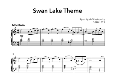 Swan Lake Theme (arr. Sidewalk Labs)