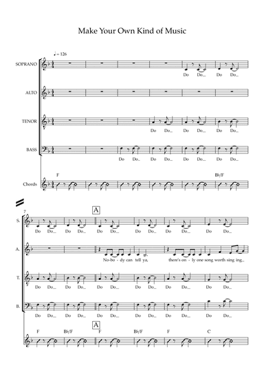 Make Your Own Kind Of Music (arr. Will Blake)