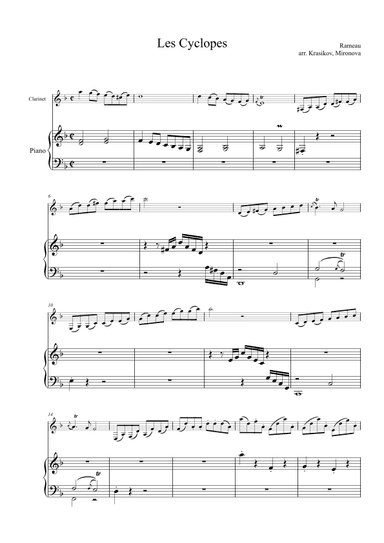 Les Cyclopes (arr. Ignat Krasikov)