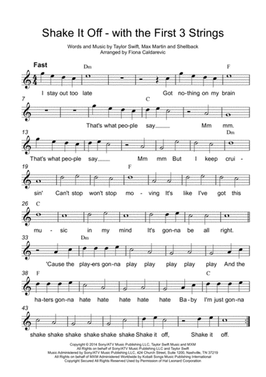 Shake It Off (arr. Fiona Caldarevic)