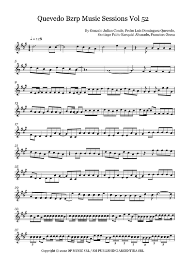 Quevedo Bzrp Music Sessions Vol 52 (arr. Fernanda Moura)
