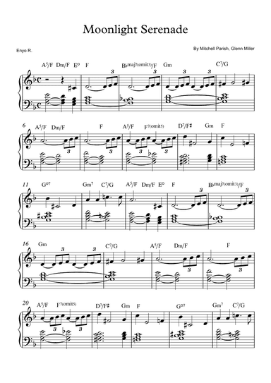 Moonlight Serenade (arr. Enyo R.)
