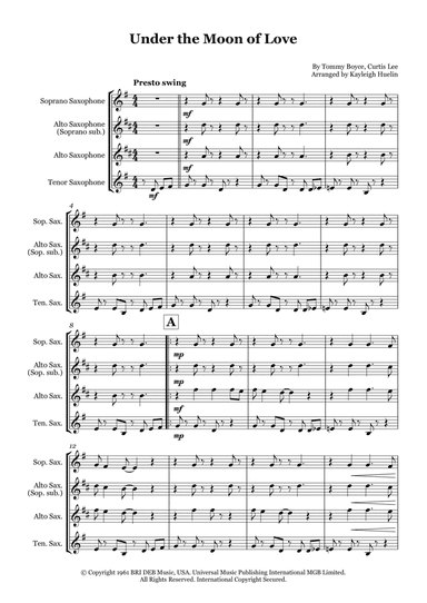 Under The Moon Of Love (arr. Kayleigh Huelin)