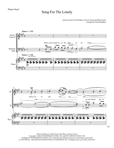 Song For The Lonely (arr. David Maddux)