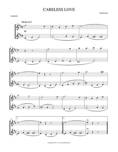 Careless Love (arr. Mark Phillips)