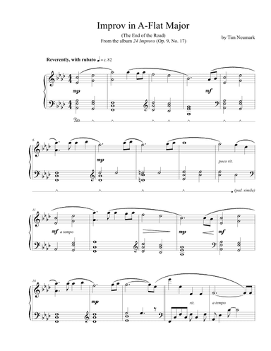 Improv in A-Flat Major (The End of the Road)