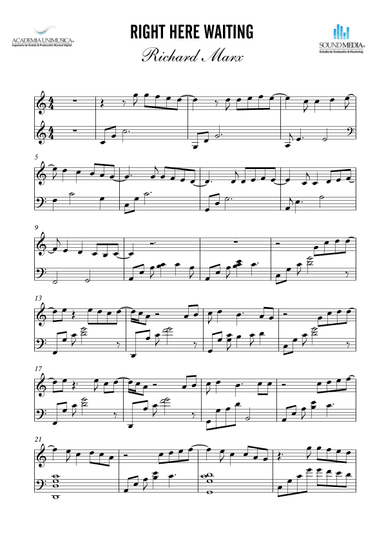 Right Here Waiting (arr. Unimusic Academy (Academia Unimusica))