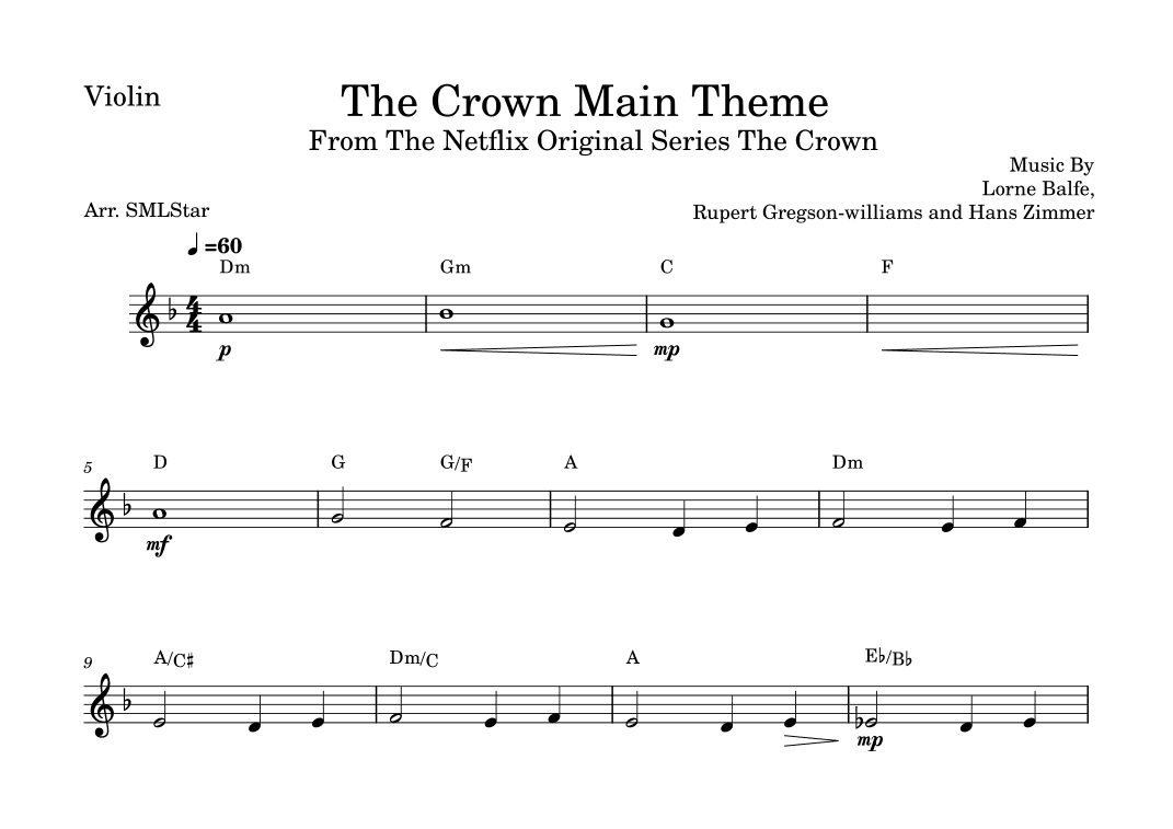 The Crown Main Theme (arr. SMLStar)