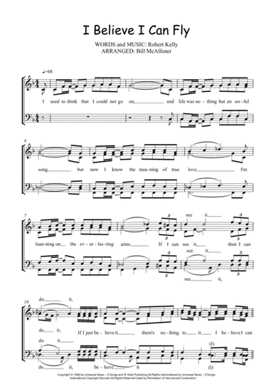 I Believe I Can Fly (arr. Bill McAllister)