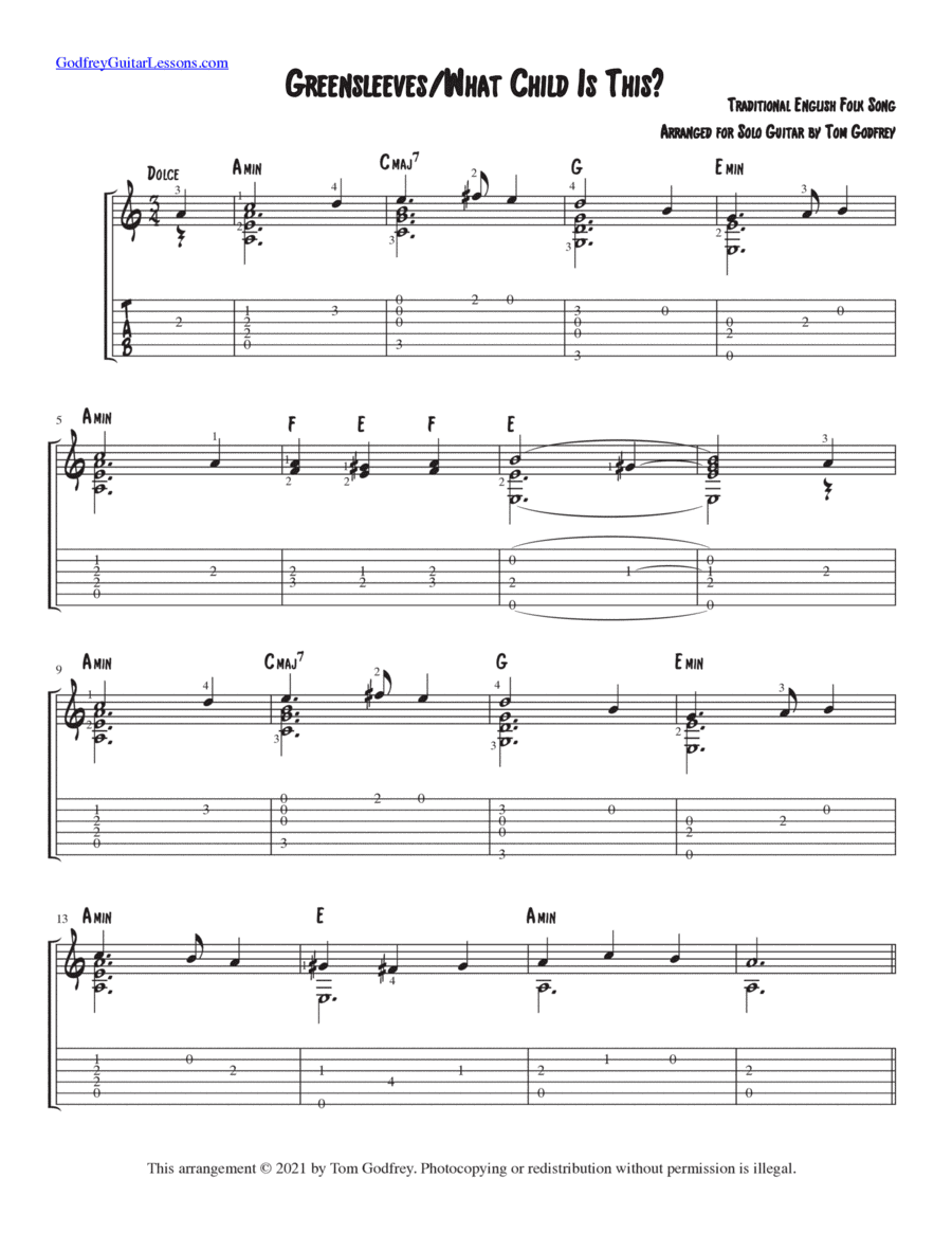 Greensleeves/What Child Is This? (arr. Tom Godfrey)