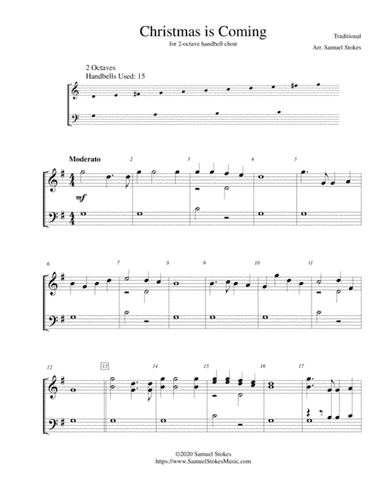 Christmas is Coming - for 2-octave handbell choir (arr. Samuel Stokes)