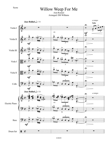 Willow Weep For Me (arr. DB Williams)