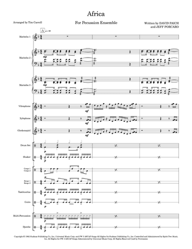 Africa (arr. Tim Carroll)