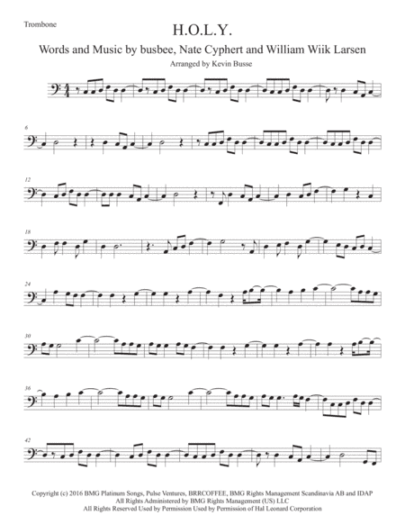 H.O.L.Y. (arr. Kevin Busse)