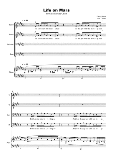 Life On Mars (arr. Tom Graff)