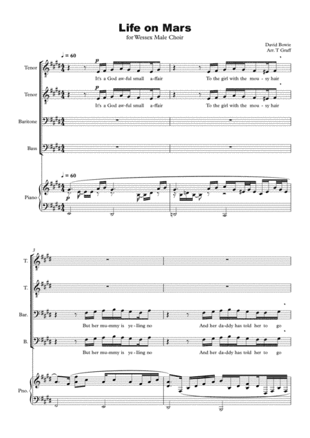 Life On Mars (arr. Tom Graff)