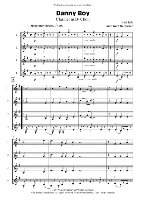 Danny Boy (arr. Gert Th. Walter)