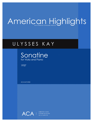[Kay] Sonatine for Viola and Piano